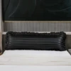 1pc White And Black And Grey Polyester Satin Strip Flounce Side Body Pillowcase Soft For Sofa Decorative Bed Pillowcase 2