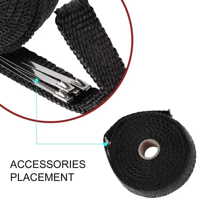 Fiberglass Heat Wrap Tape for Motorcycle