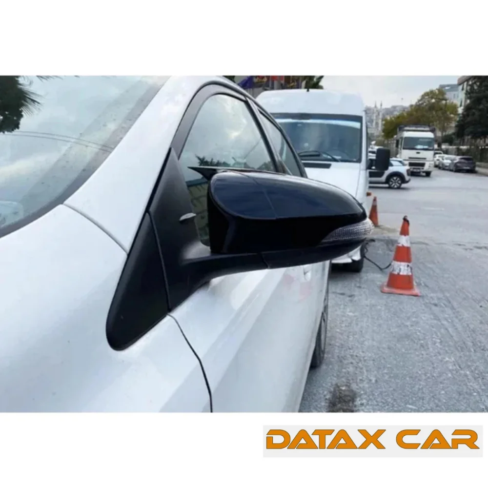 Couverture de miroir de style chauve-souris pour Toyota C-HR CHR 2016 + accessoires de voiture 2 pièces noir brillant pièces extérieures dehors Tuning