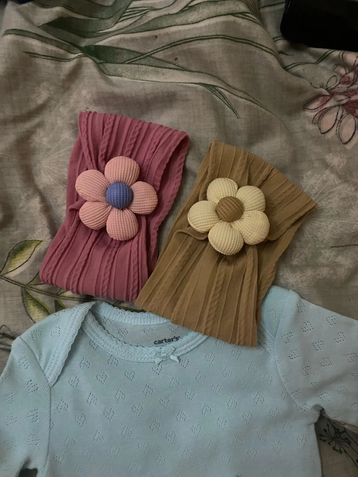 Cute Floral Nylon Baby Headband photo review