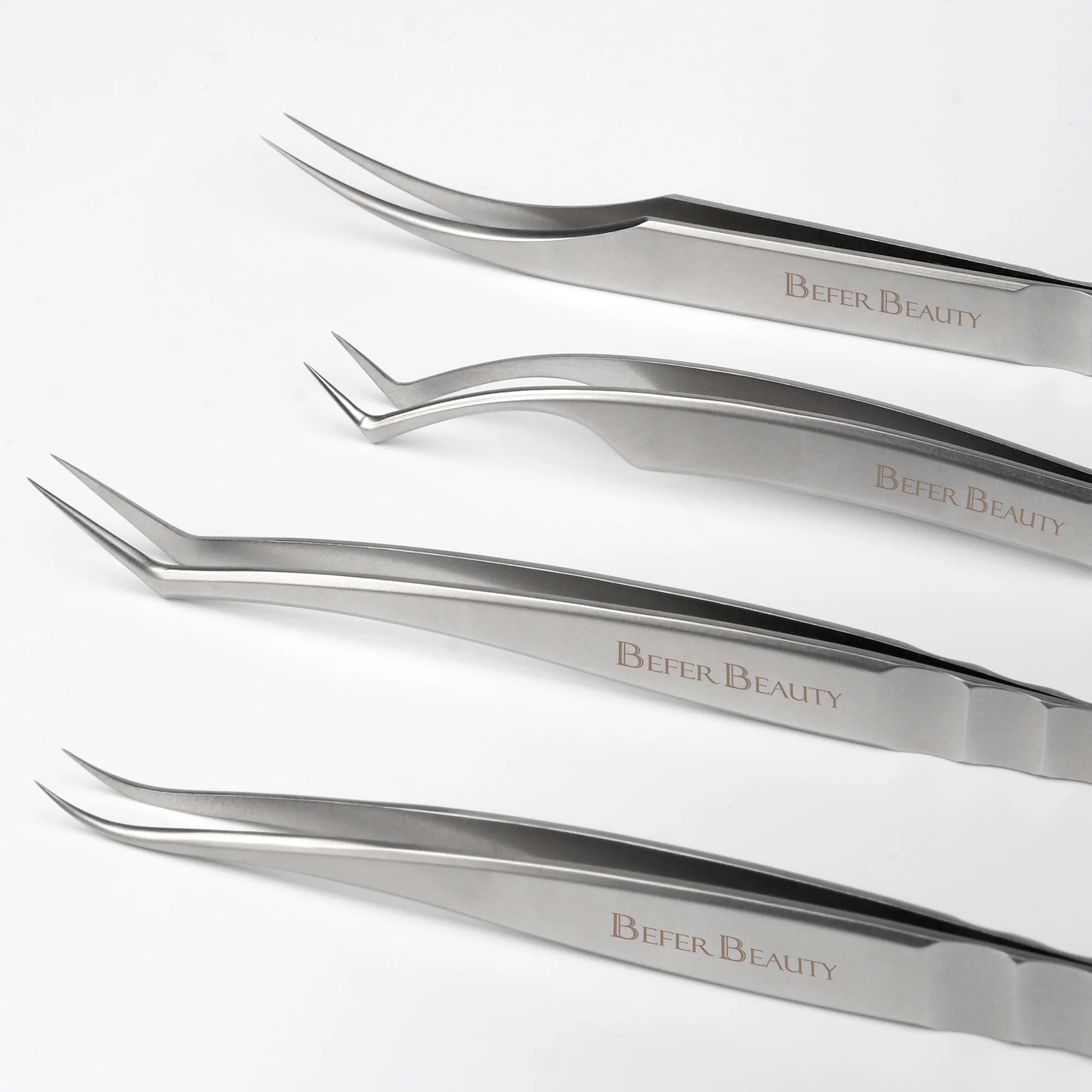 Anti-Static Tweezers Eyelash Extension Professional High Precision Volume Tweezer Stainless Steel Tweezers Antislip Makeup Tool 4
