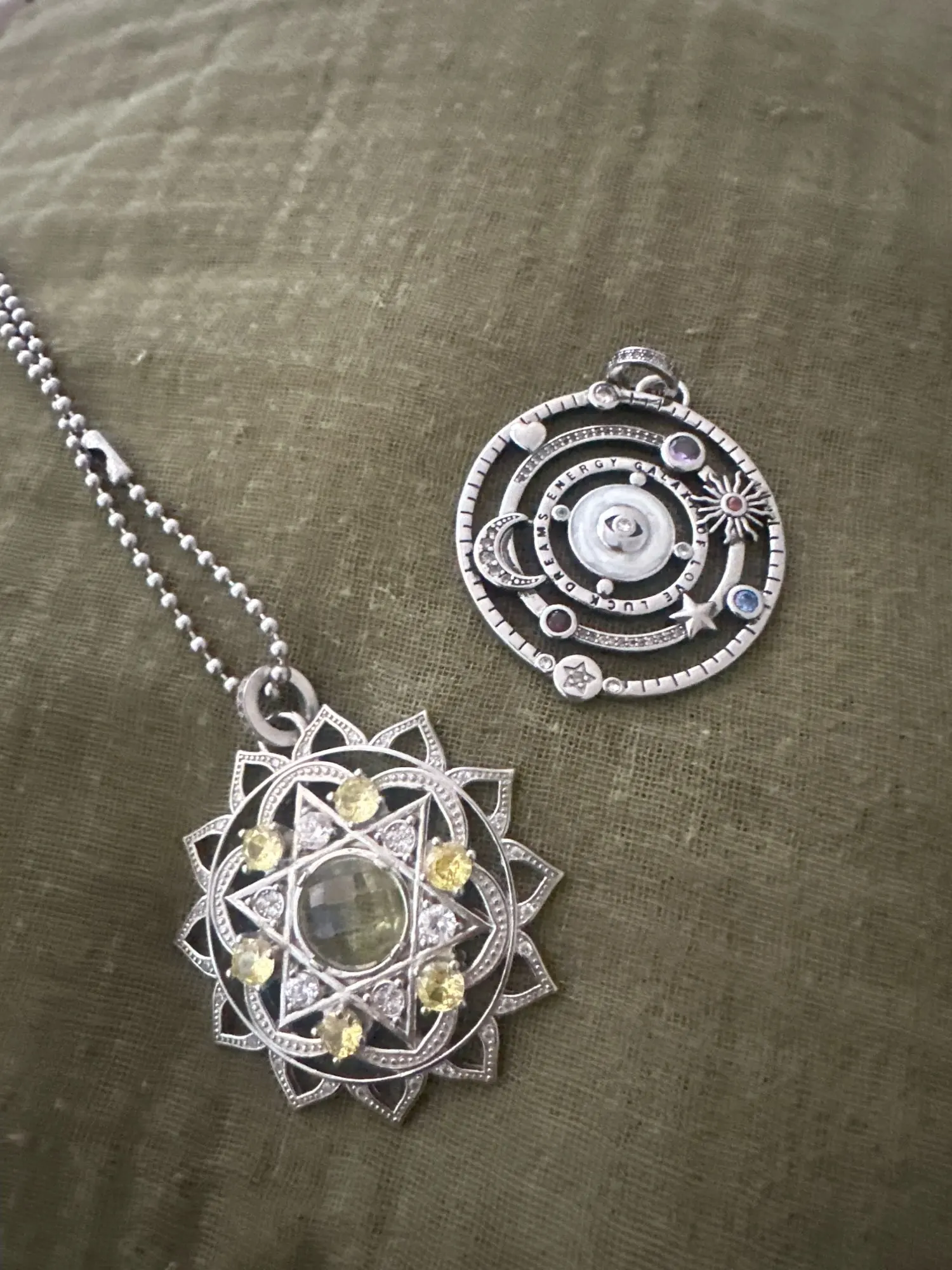 Sterling Silver Cosmic Pendant for Positivity & Luck photo review