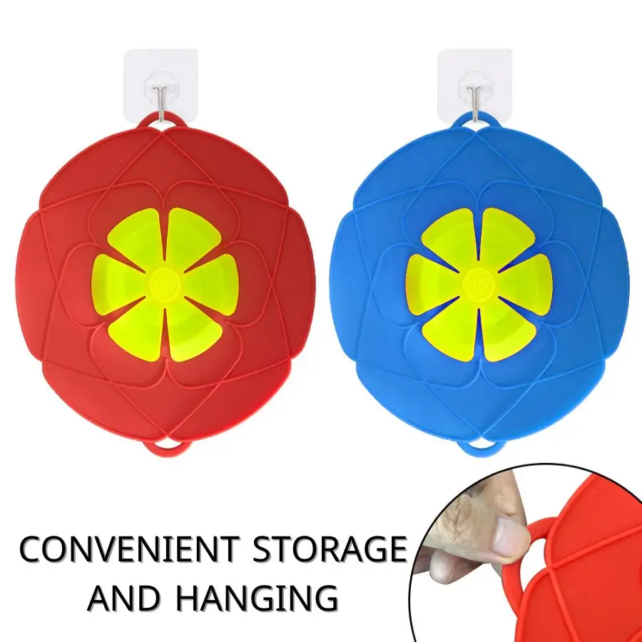 Description Picture 5 of itemDetachable Silicone Spill-proof Pot Cover High Temperature Resistance Ban Be Zigzagged Dour-color Optional Home Kitchen Tool