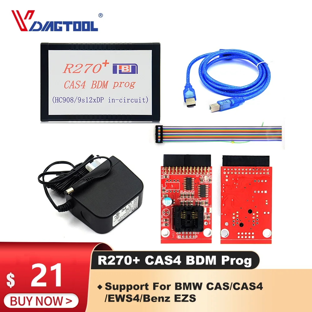 2022 Legújabb Eredeti R270 Cas4 Bdm Programozó R270+ V1.20 Auto Cas4 Bdm Programmer Professional Forbmw Key Prog Ingyenes Szállítás