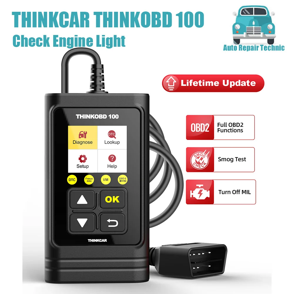 

Thinkcar THINKOBD 100, диагностика двигателя, диагностика DTC, полный сканер ошибок OBD2, Автосканер, диагностика автомобиля
