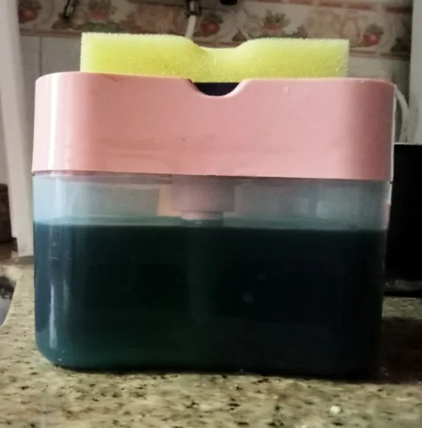 Liquid Soap Dispenser & Sponge Holder photo review