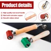 40mm Silicone Handwheel, Silicone + Brass Double-ended Seam Roller, 6mm Brass Pressure Wheel, PVC Seam Welding Tool/Welding Tool 4