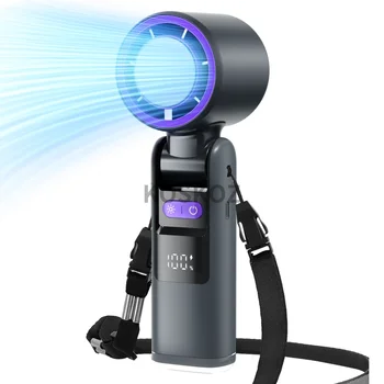 3 IN 1 Handheld Fan, Mini Fan with Flashlight and Cooling, with Air Turbo Cooling Fan for Outdoor Activities, Travel, Working 1