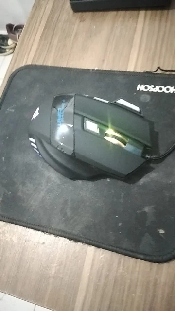 Mouse gamer para jogo computador 3200dpi com LED laser X7 USB Botões Profissional photo review