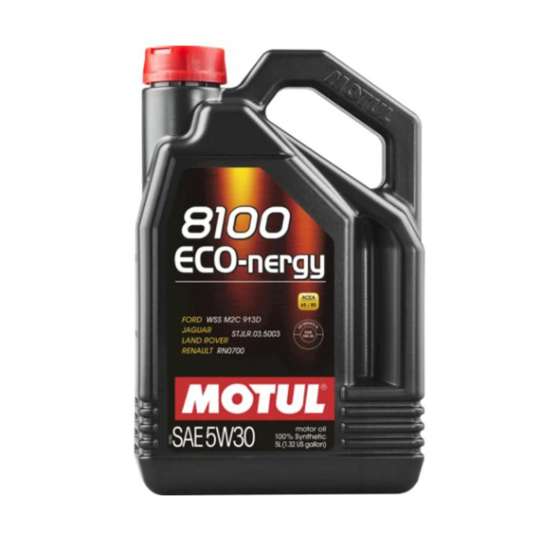 Motul 102898-Eco-Energy 8100 Olio Motore 5 W30 5 Litri Sintetico 100% Per Moto 4T