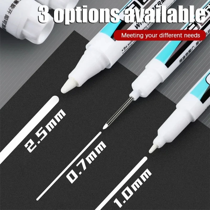 10pcs needle file set 140mm handy tools for ceramic glass gem stone jewelry making supplies 0.7/1.0/2.5MM White Permanent Marker Pen Waterproof Painting Marker For Wood Rock Plastic Leather Glass Stone Metal Art Supplies