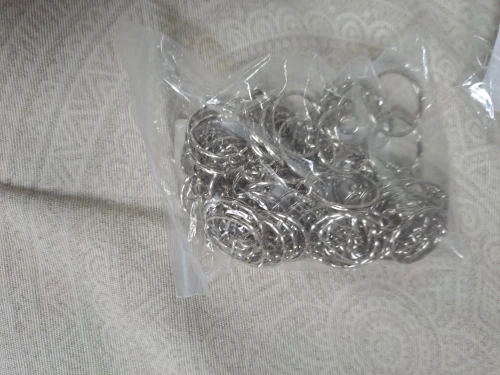 50PCS DIY 25mm Polished Silver Keyring Keychain Split Ring Short Chain Key Open Jump Ring Metal For DIY Keychains Jewelry Making photo review