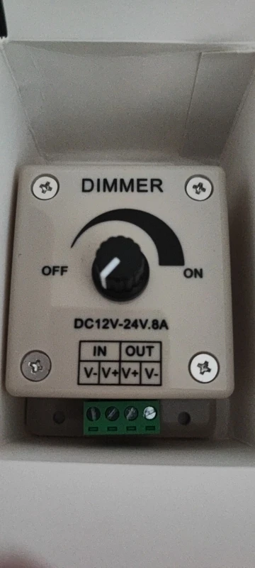 White LED Dimmer Adjustable Brightness Led Strip Controller Switch photo review