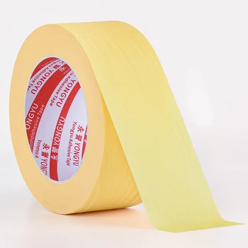 Nastro di carta crespa da 50M nastro di carta di protezione per pittura per auto senza residui di colla nastri adesivi per mascheratura da 80 gradi Life decorativo fai da te 1