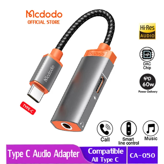Écouteurs MCDODO Filaire Port USB-C - Ma Coque