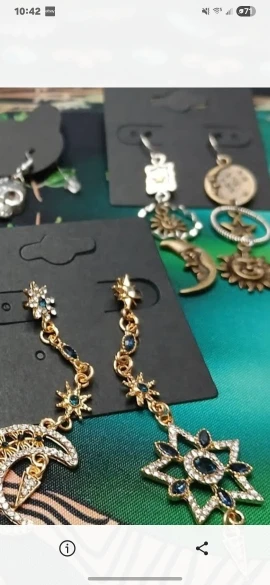 Star and Moon Earrings | Elegant Asymmetric Design photo review