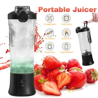Mini Blender Cup 600ML for Travel  Food-Grade ABS Juicer USB Rechargeable for Fruit Smoothies Milkshakes Vegetable Juicer