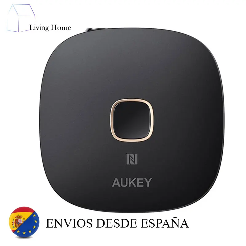 Aukey-Ricevitore Bluetooth Br-C16 Adattatore Audio Musicale Wireless 5,0 Con Chiamate In Vivavoce Nfc Per Casa E Auto 5,0