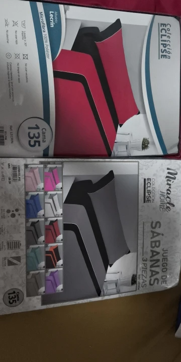 Energy Colors Textil-Hogar Juego Sabanas Verano 3 Piezas 100 % Poliéster Liso Bicolor Ligeras photo review