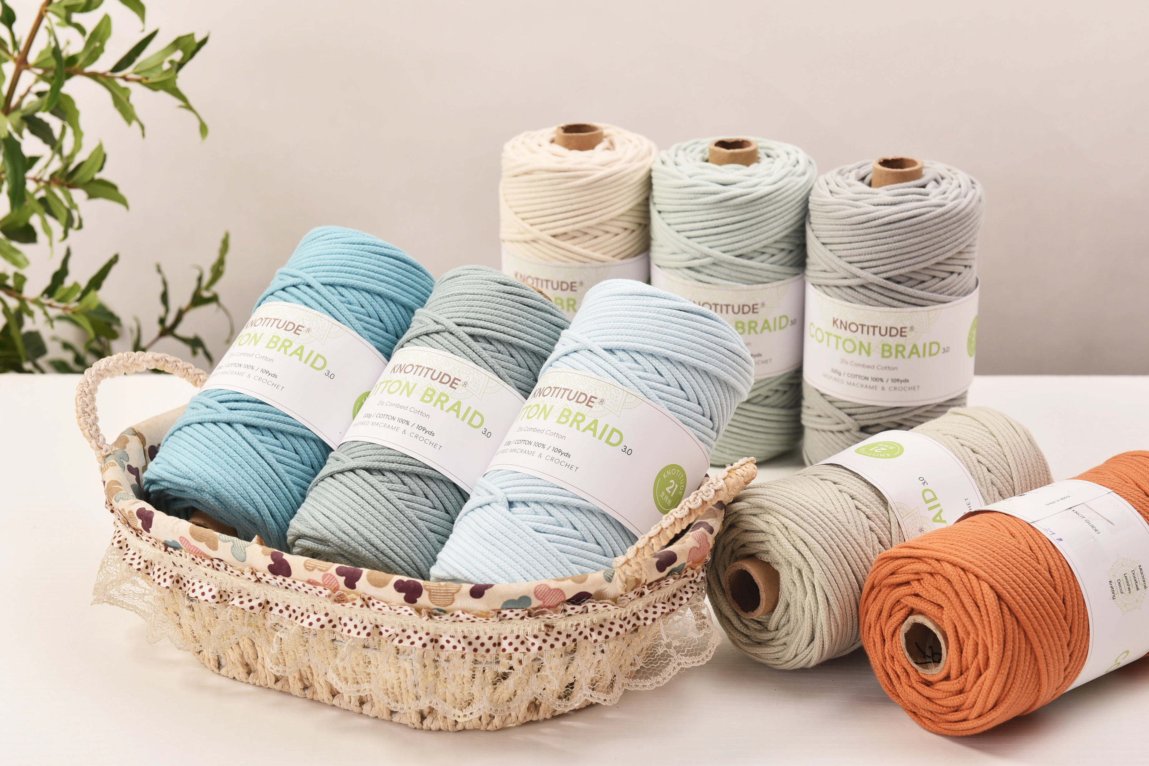 KNOTITUDE 3mm Macrame Braid Cotton Cord 109Yards Pure Cotton Rope for Bracelet Knots,  DIY Craft Making 4
