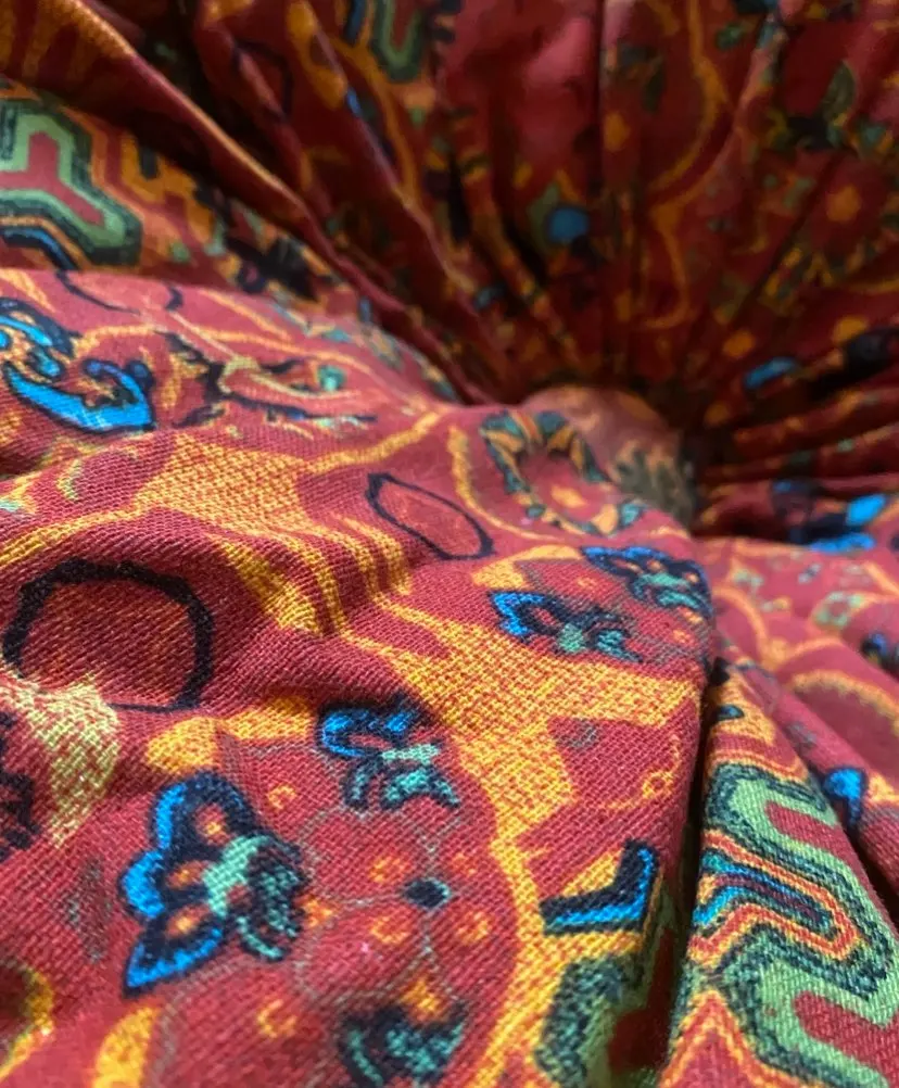 Bohemian Ocean Round Cushion | Mindful Home Comfort photo review