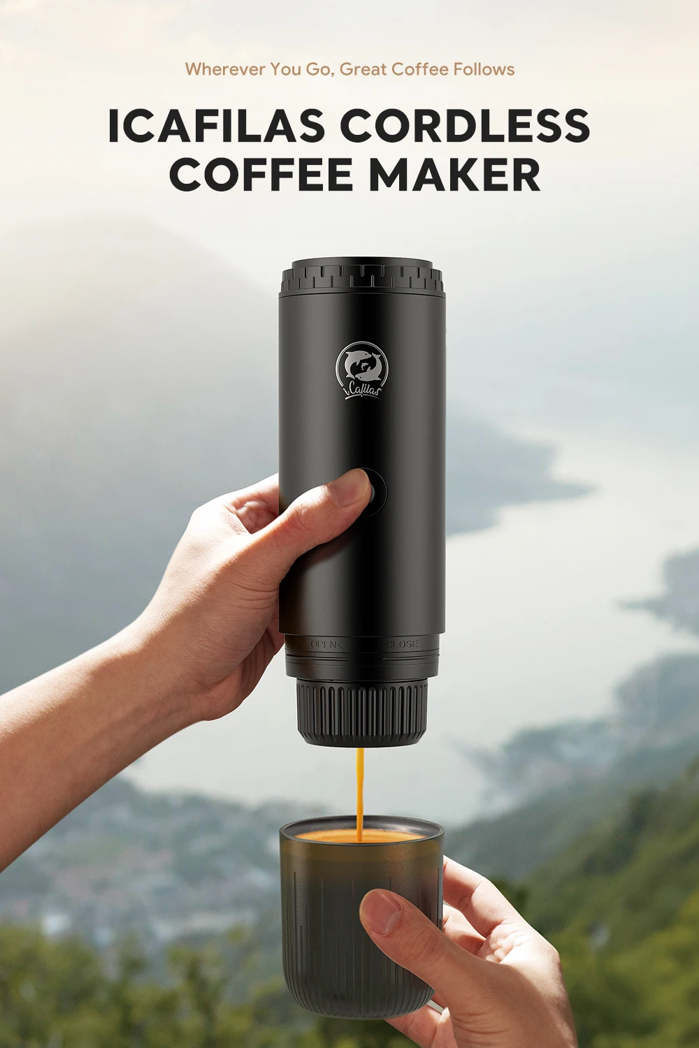 Description Picture 4 of itemPortable Espresso Coffee Maker 7800mAh 19Bar Pressure/Cold Brew/Heating Compatible With Capsules/Powder/USB-C Recharge