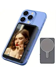 Magnetic Phone Vlogging Self - Timer Screen for Live Streaming and Content Creation (Grey)