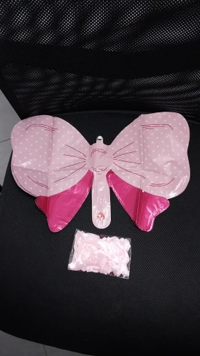 6pcs Disney Minnie Bow Balloon Bow Tie Pink Balloon Mini Bow Balloon Wedding Bride Shower Girl Gift Balloon Decoration photo review