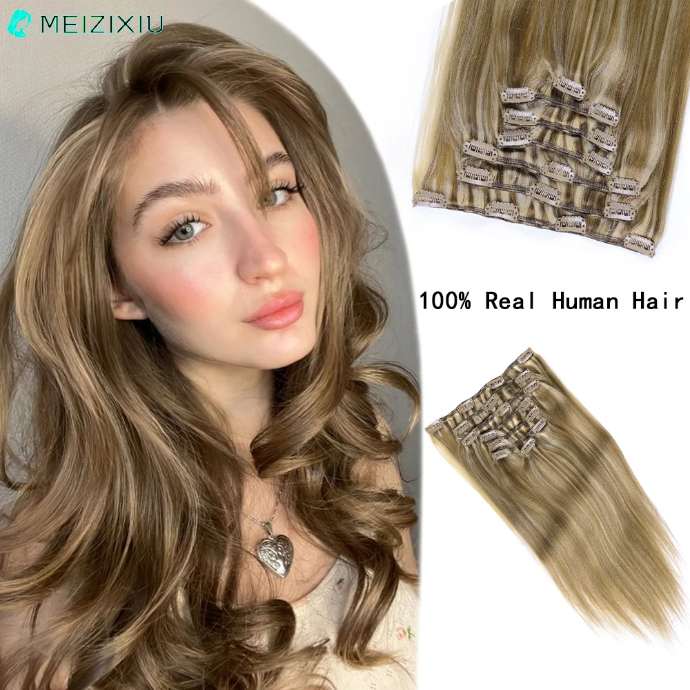 clip-nelle-estensioni-dei-capelli-umani-per-donna-100-remy-real-hair-clip-on-hair-highlight-blonde-613-color-7pcs-clip-hair-da-14-a-24-pollici