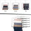 Pants Hangers Non Slip Multi-Layer Swing Arm Pants Hanger Stainless Steel Space Saver Hangers Closet Storage Organizer 5