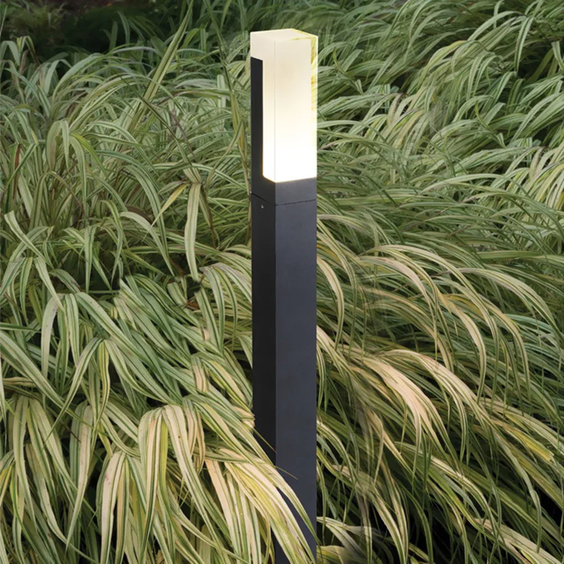 Outdoor Waterproof IP65 10W LED Lawn Lamp New Style Aluminum Pillar Garden Path Square Landscape Lawn Lights AC85-265Pillar lamp garden lights