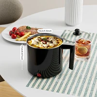 Electric Hot Pot:1.5 L Ramen Cooker, Portable Multi-Functional Pot for Pasta, Noodles, Non-Stick Noodle Cooker for Dorm 2
