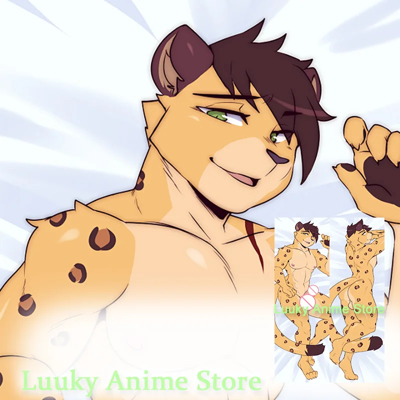 

Dakimakura Anime Cole Leopard Double Sided Print Life-size Body Pillow Cover