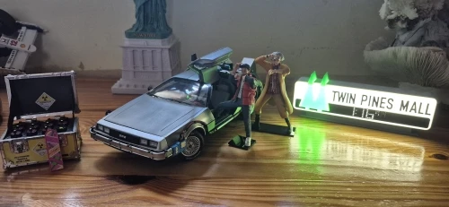 バックトゥザフューチャー TWIN PINES MALL 電飾看板 模型 バックトゥザフューチャー TWIN PINES MALL 電飾看板 模型