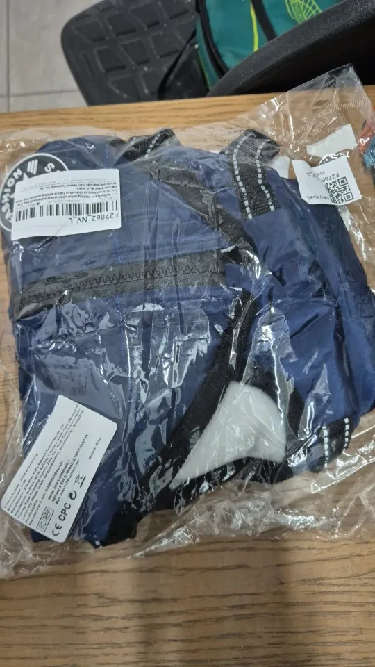 Chaqueta cálida de invierno para perros con arnés, abrigo impermeable para perros, chaleco para Chihuahua pequeño y mediano, Bulldog Francés, ropa para perros al aire libre photo review