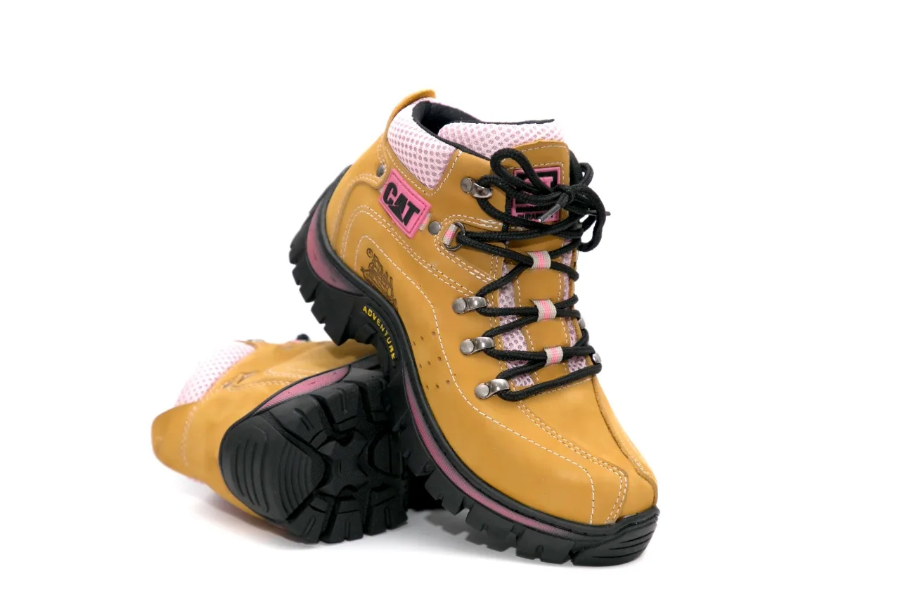 Bota Coturno Caterpillar Feminino Couro Legitimo Costurado - AliExpress