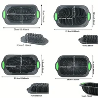 Plateau grille-pain en silicone, plateau à pain antiadhésif pour four de cuisine, adapté au pain banane, au sandwich, aux gâteaux livres et aux patins de viande 2