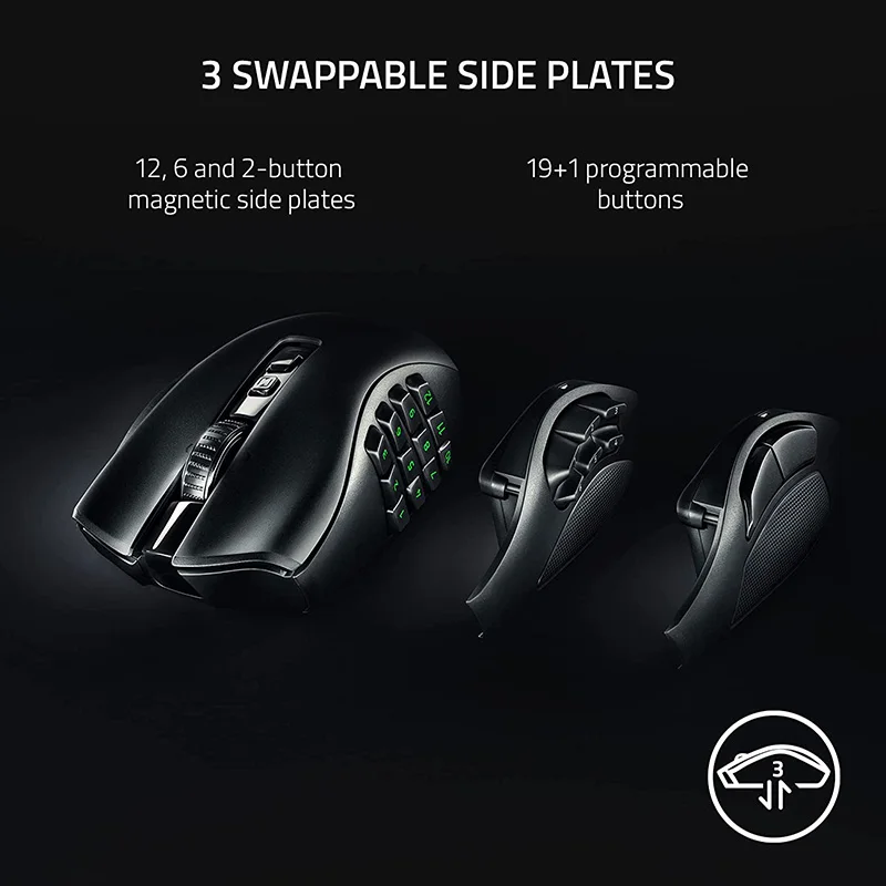 Razer Naga V2 Pro Wireless MMO Gaming Mouse With HyperScroll Pro 