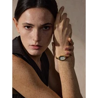 Yhpup Fashion Stainless Steel Lades' Watch with Japan Movement Waterproof Polished Shiny 18K Gold PVD Plated Jewelry Accessories - Image 3