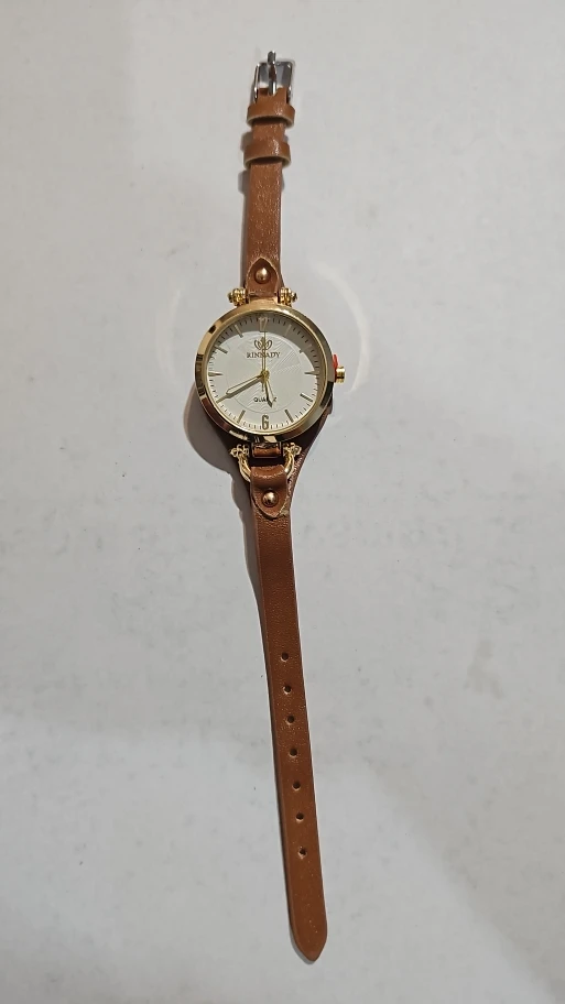 2024 Women's PU Leather Thin Strap Quartz Watch photo review