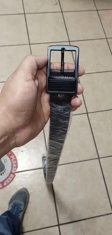 MIDNIGHT SOVEREIGN™ – Black Buckle Genuine Leather Belt photo review