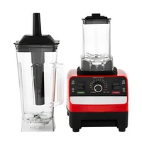 Blender et robot culinaire 2-en-1 2000W, mixeur à smoothies 2L avec lames en acier inoxydable pour écraser la glace et préparer des jus, mixeur de cuisine 2
