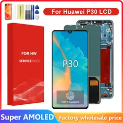 Écran d'origine pour Huawei P30 LCD écran tactile Hébergements eur assemblée avec cadre pour Huawei P30 ELE-L29 ELE-L09 ELE-L04 lWind