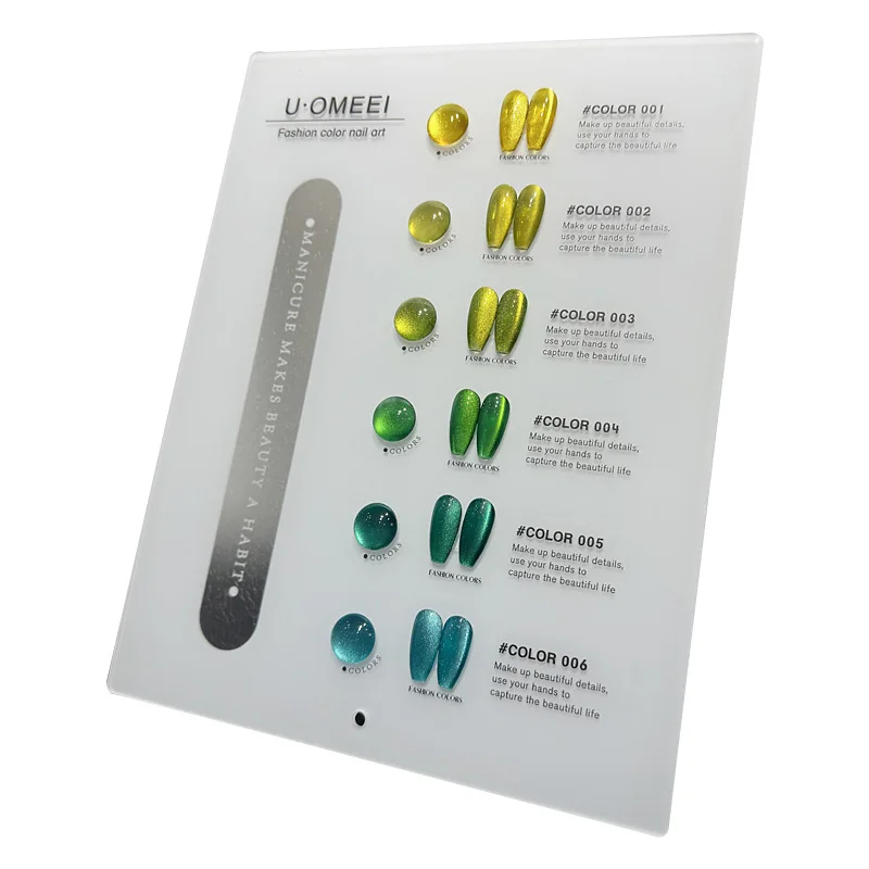 U·OMEEI 12 Colors 6 Colors Mismatched Cat eye Nail gel set Nail art kit Hot selling Non-toxic Uv gel New model 2024 Nail salon 5
