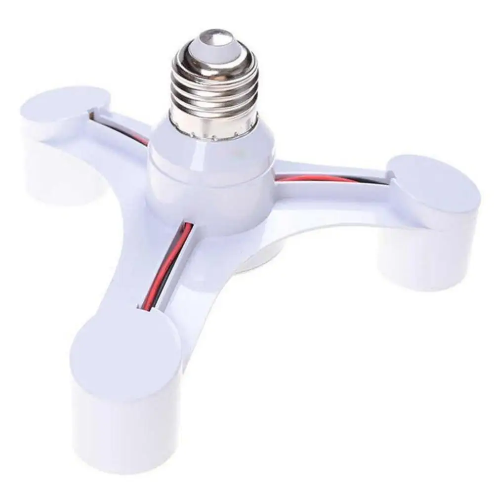 Adaptador de Base para Bombilla, MXDEE, 1 a 3, 110-220V, 60Hz., Adaptador para Bombillas LED.