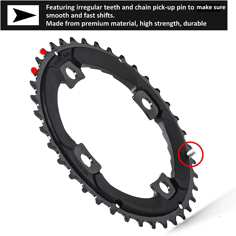 Corona Doppia Per MTB 26T-36T 64/96BCD – Lega Alluminio Anodizzata, Per Guarnitura Bici Da Montagna, Regalo Ideale Per Ciclisti