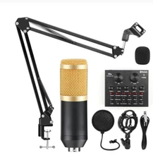  Lotorasia Microphone Studio Recording Kits for Computer Phantom Power Karaoke Mic Sound Card 