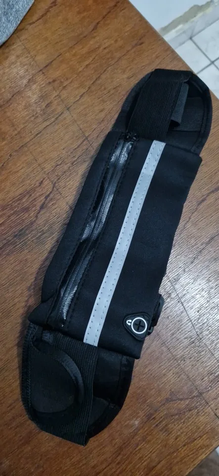 Pochete Esportiva cintura Preta porta celular garrafa utensílios para Corrida Preta photo review
