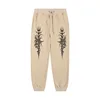 Men's Gothic style Thorn print casual sports pants - Comfortable fit, drawstring waistband, polyester blend, perfect choice for 6