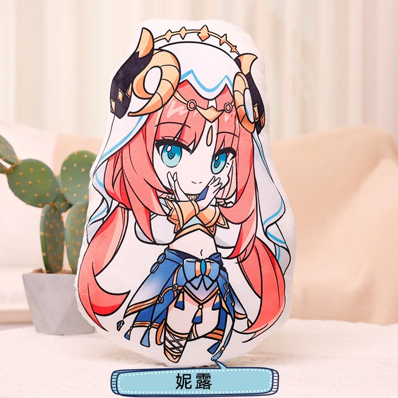 Impact Cosplay Anime Sumeru Barbara Bennett Mona Rosaria Yanfei Yoimiya Nilou Heizou Nahida Plush Toys Pillow